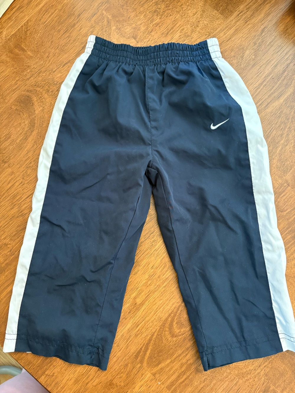 Nike 18M Navy Track Pants with White Stripe